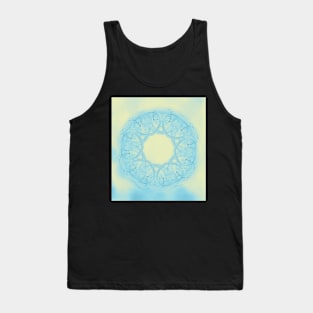 Blue heart mandala Tank Top